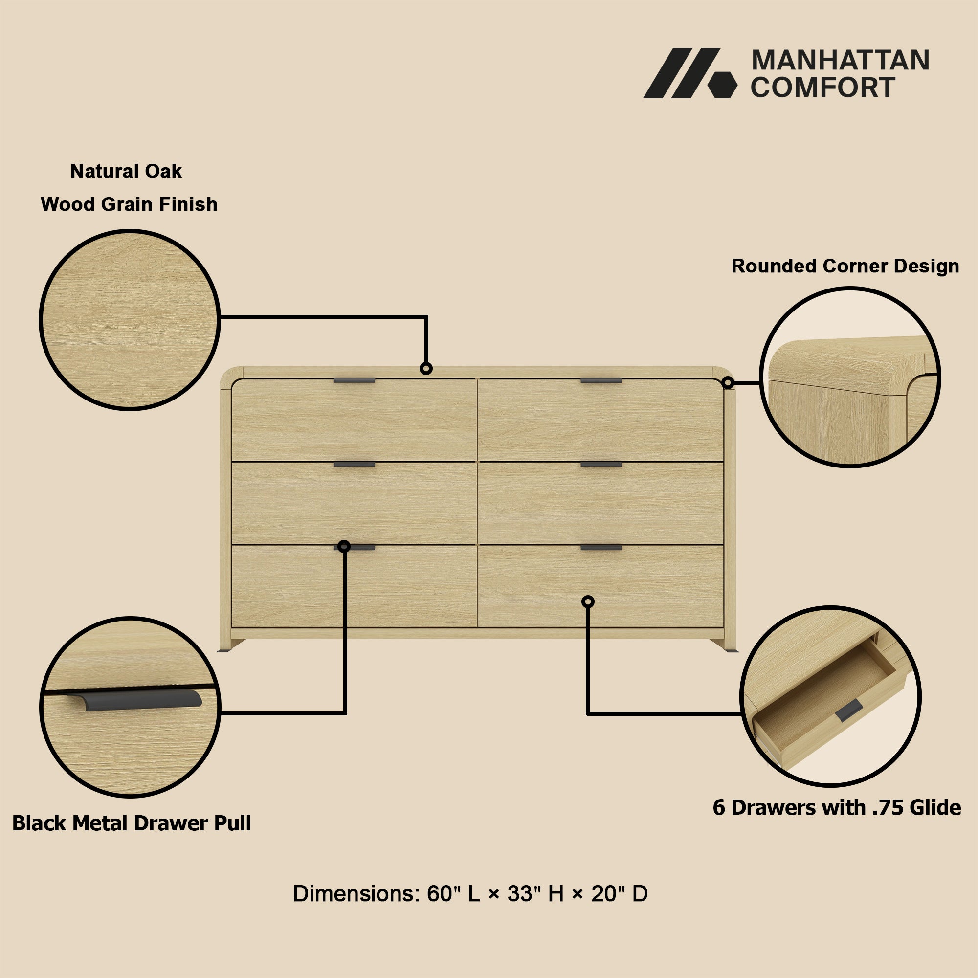 Grace 60" Dresser