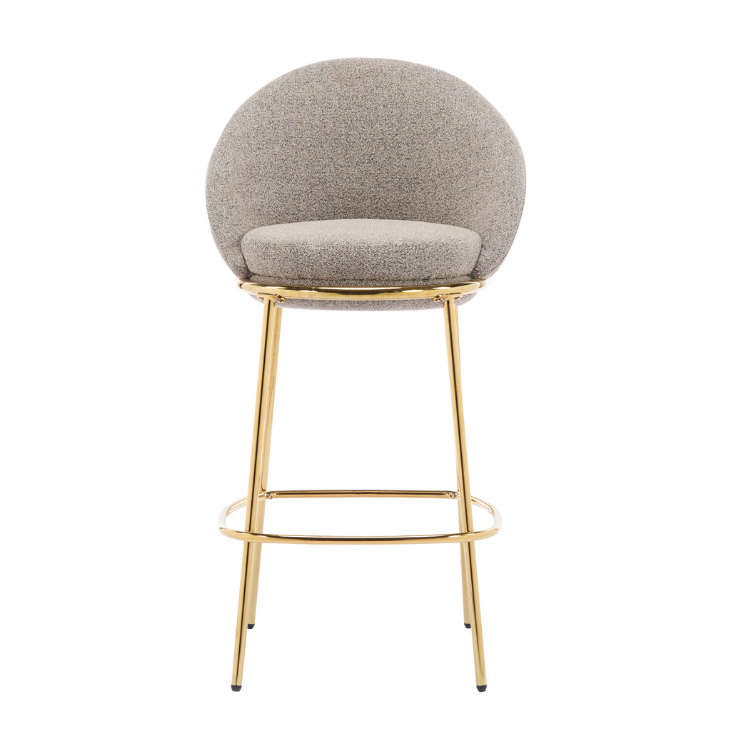 Celano Indoor Metal Upholstered Barstool