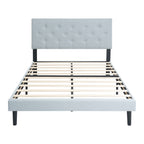 Twin Size Upholstered Platform Bed Frame