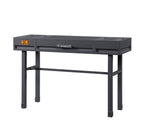 Cargo Gunmetal Finish Vanity Desk