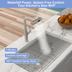 360° Pull-Down Kitchen Faucet with 4 Spray Modes