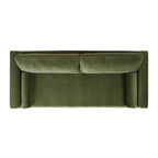 Nicholi 84" Mid-Century Modern Sofa, Olive
