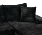 94 Inch Right Chaise L Shaped Boneless Cloud Sectional Sofa