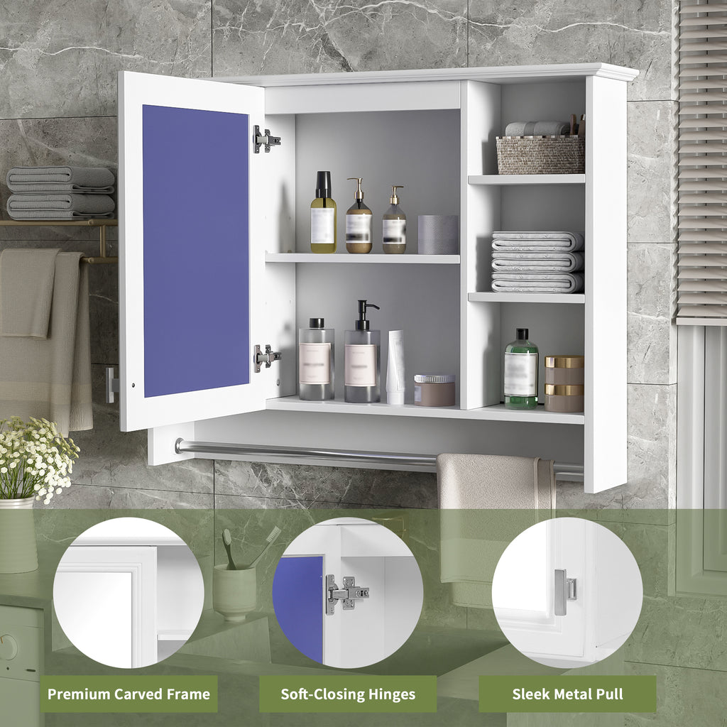 3-in-1 Bathroom Mirror Cabinet