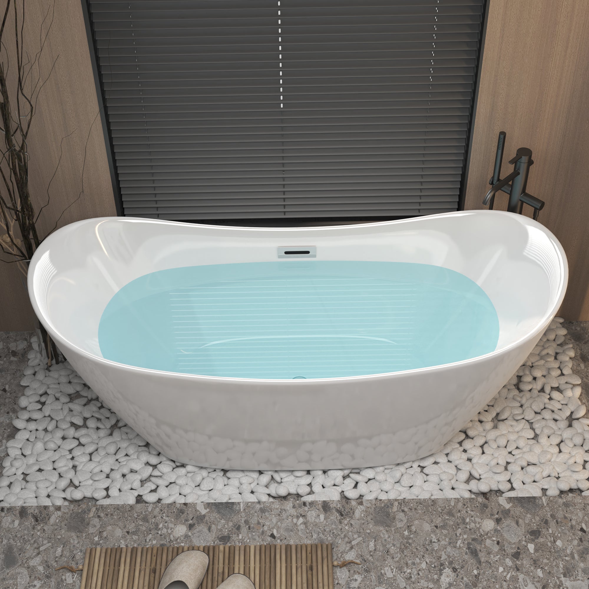 67" Acrylic Freestanding Tub - Gloss
