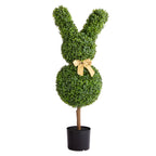 Artificial Topiary Bunny-Shape Boxwood Ball Set