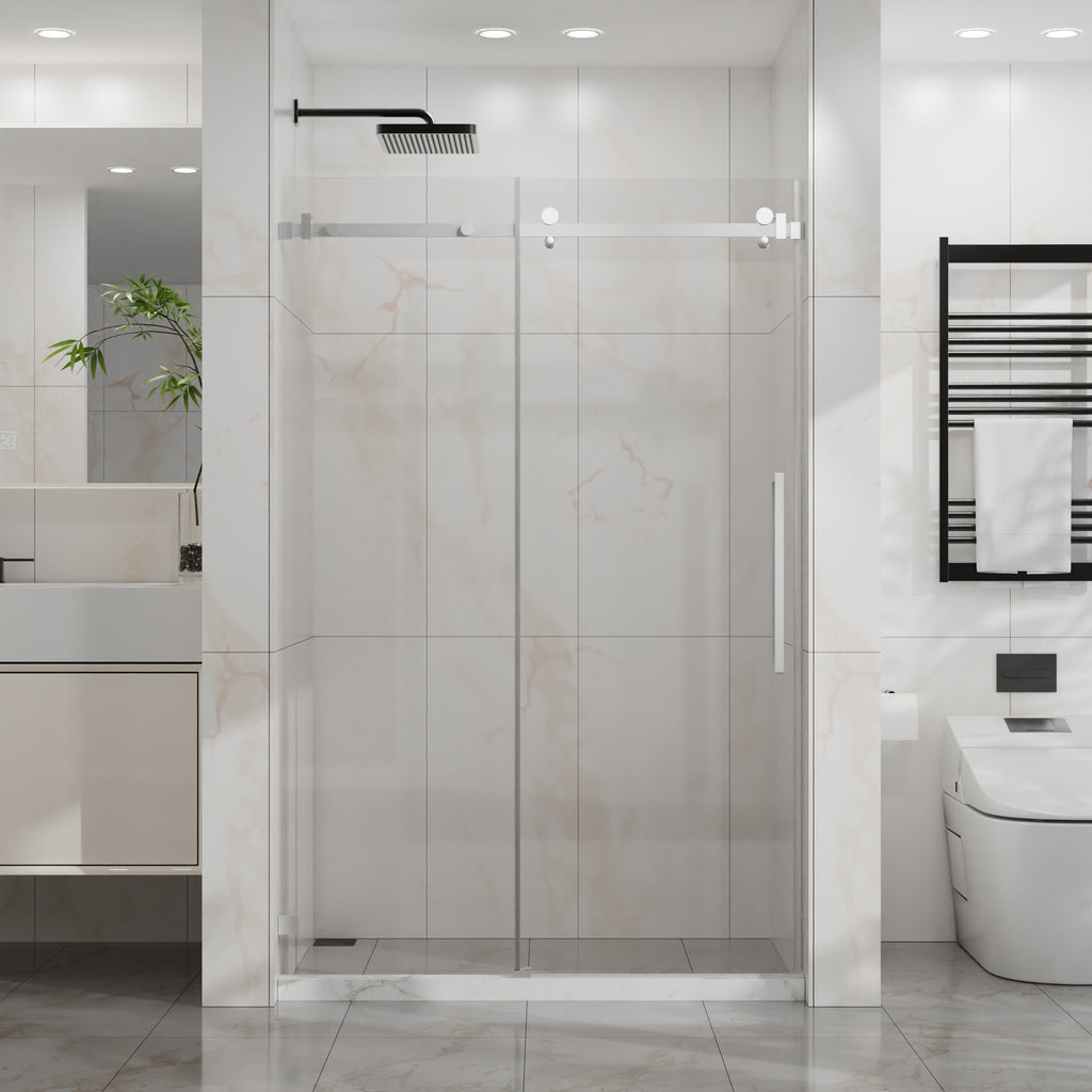 Goodyo Frameless Shower Door - 48" W x 72" H