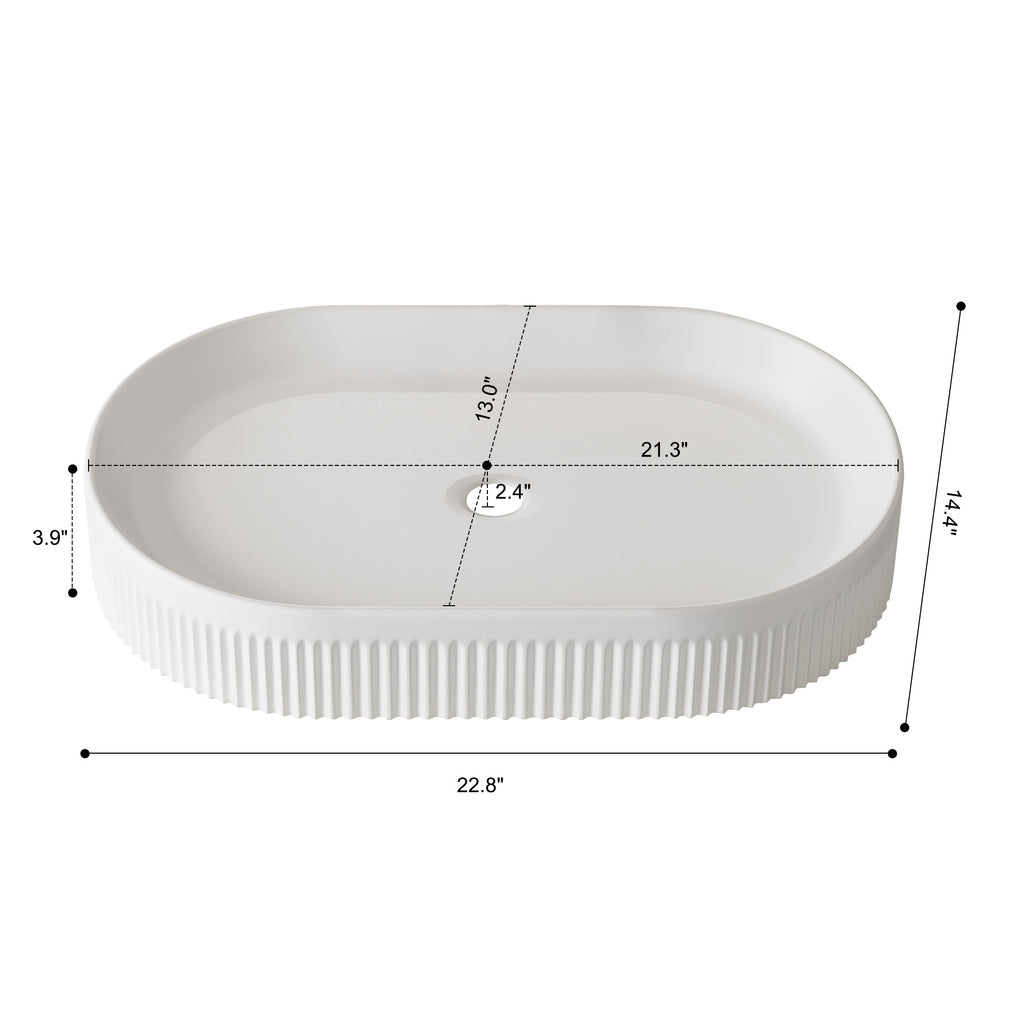 22.8-In Vessels Bathroom Vanity