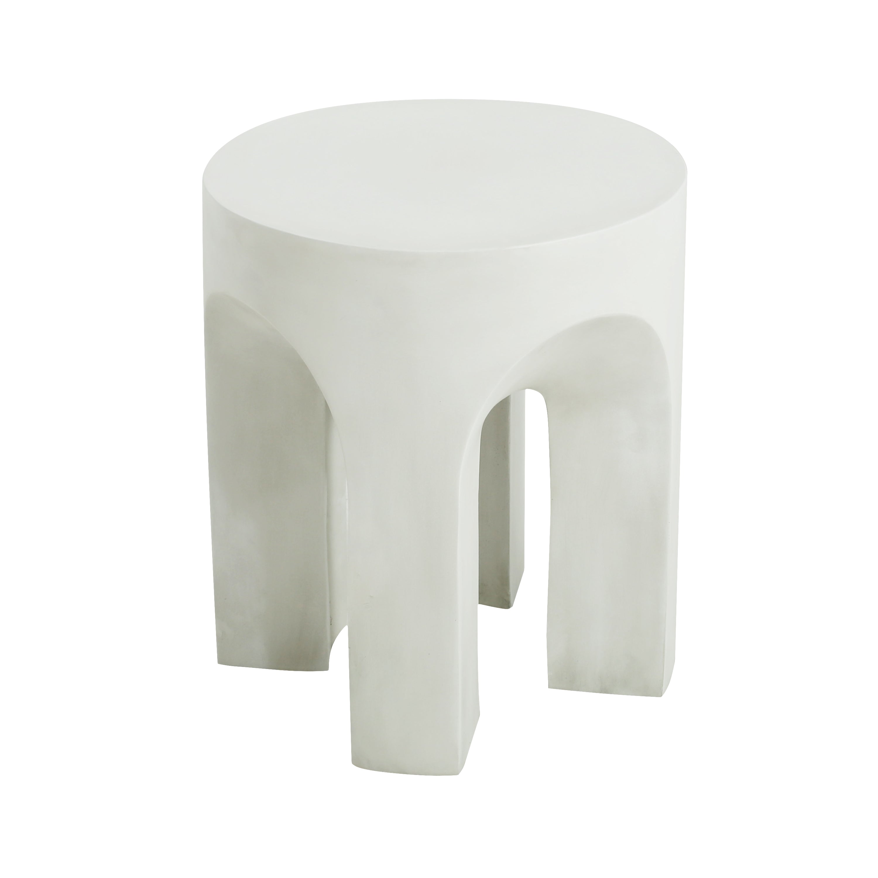 Outdoor MGO Round Top Side Table/End Table, Antique