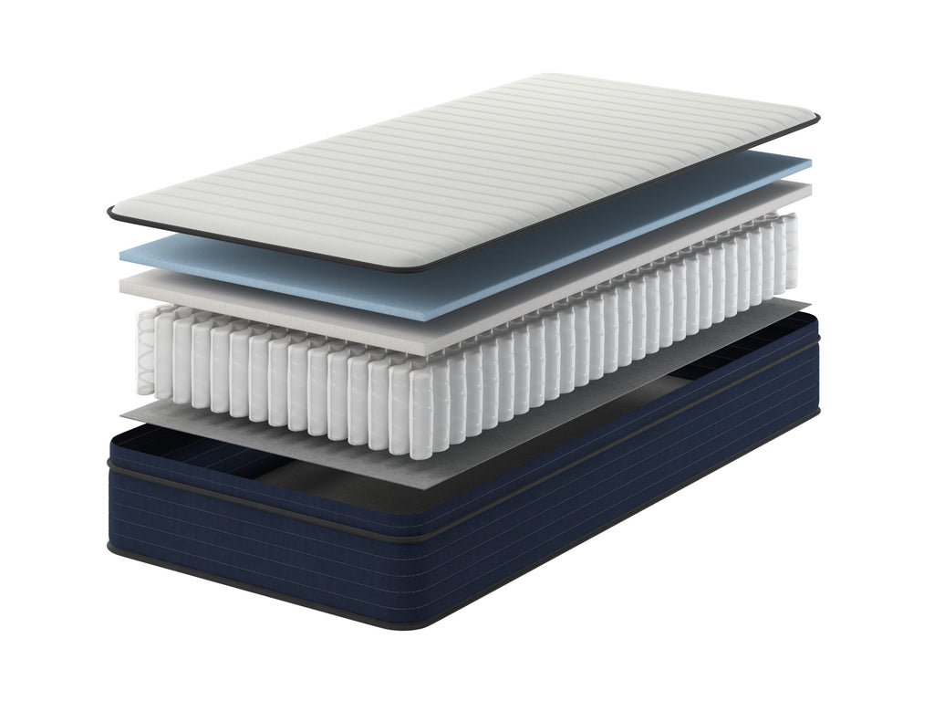 10 Inch Twin Size Medium Firm Euro Top Hybrid Mattress