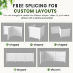 50" W x 49" H Outdoor Privacy Screen, Air Conditioner Fence