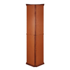 Corner Curio Cabinet with Adjustable Glass Shelves and Lights