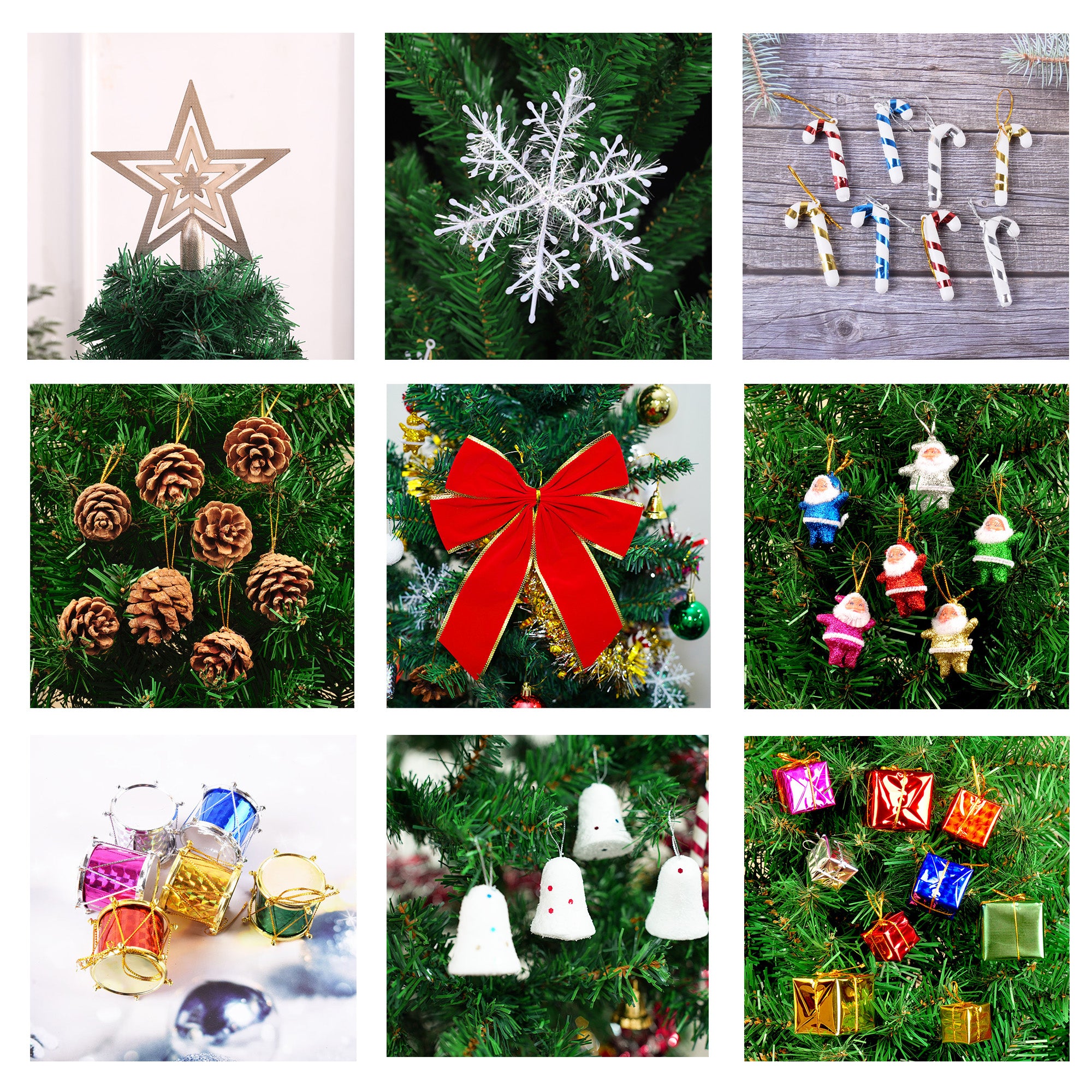 6ft Artificial Christmas Tree with LED Energy-Saving Lights
