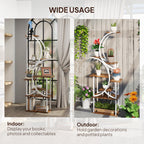 Outsunny 8 Tier Plant Stand Indoor, 62" Tall Plant Shelf