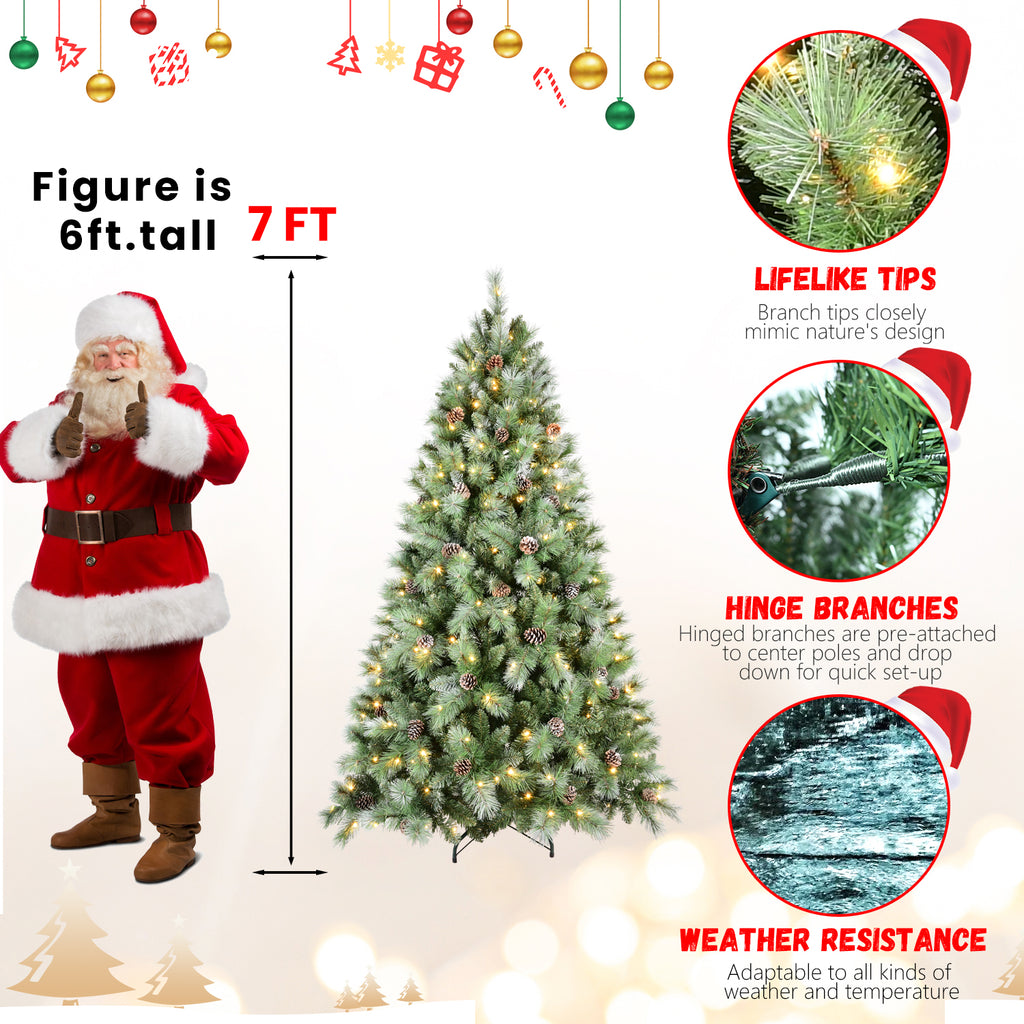 5FT Christmas Tree with 200 Warm Lights