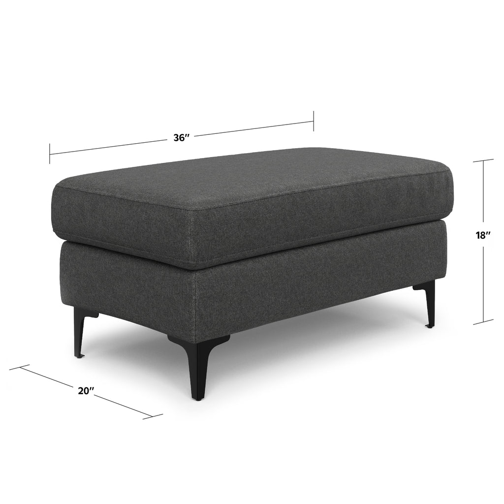 Ava Mid Century Ottoman