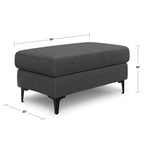 Ava Mid Century Ottoman
