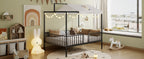 3-in-1 Convertible Montessori Metal Floor Bed