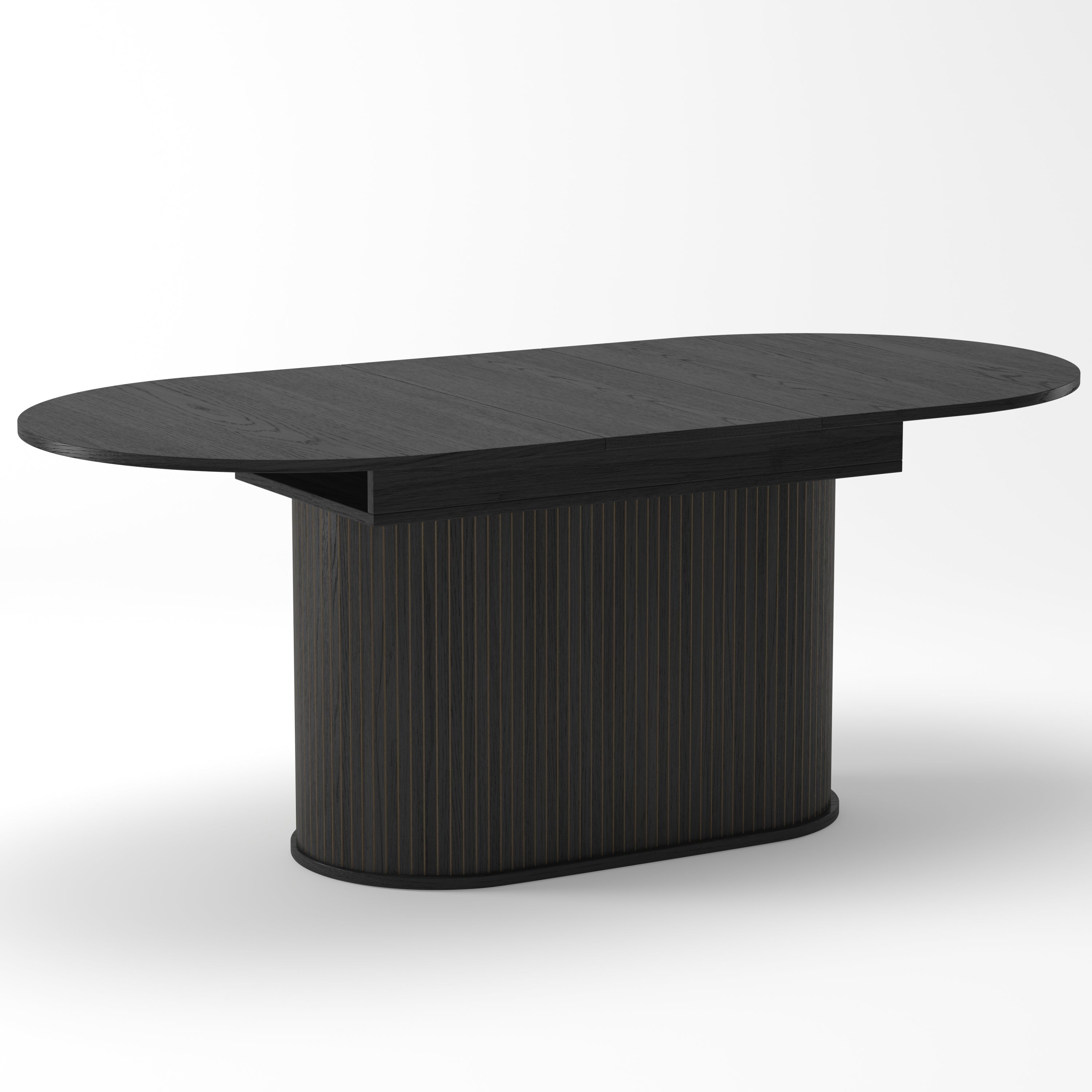 55.11'-70.86' Extendable Dining Table with Striped Legs