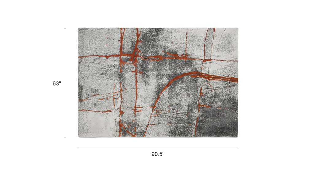 Quarry 5x6.5' Abstract Area Rug