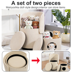 Decorative Chair with Storage & Cat Bed Stool