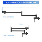Pot Filler Faucet - Wall Mount Kitchen Sink Faucet