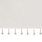 Lightweight Faux Silk Valance With Beads