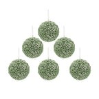 D3.9" Christmas Ball Ornaments - Set of 6