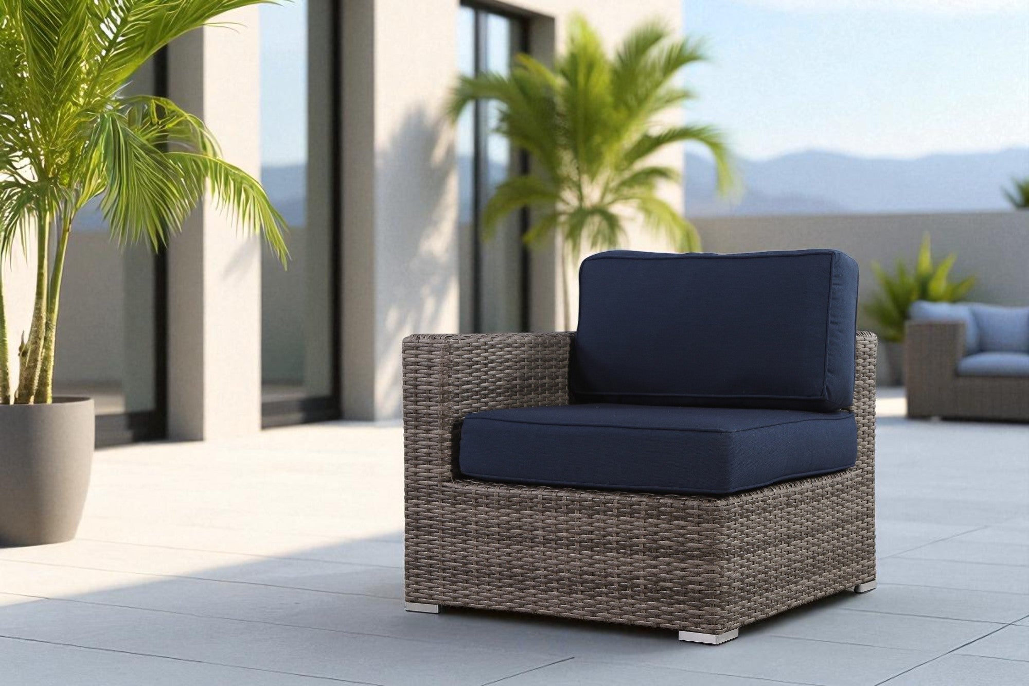 Wicker R L Sectional