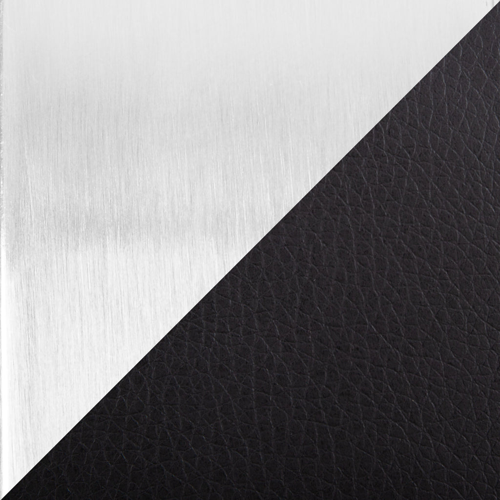 Contemporary High Back Barstool in Stainless Steel