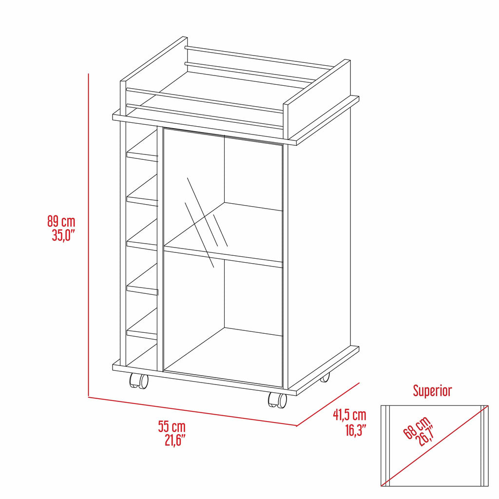 Dukat Bar Cart - Espresso