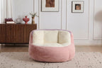 Oversized Bean Bag Chairs in Multicolor Faux Fur