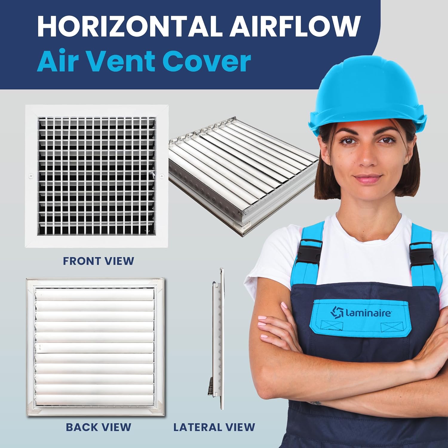 AC Register Vent Cover 12X12 Inch - Box of 10