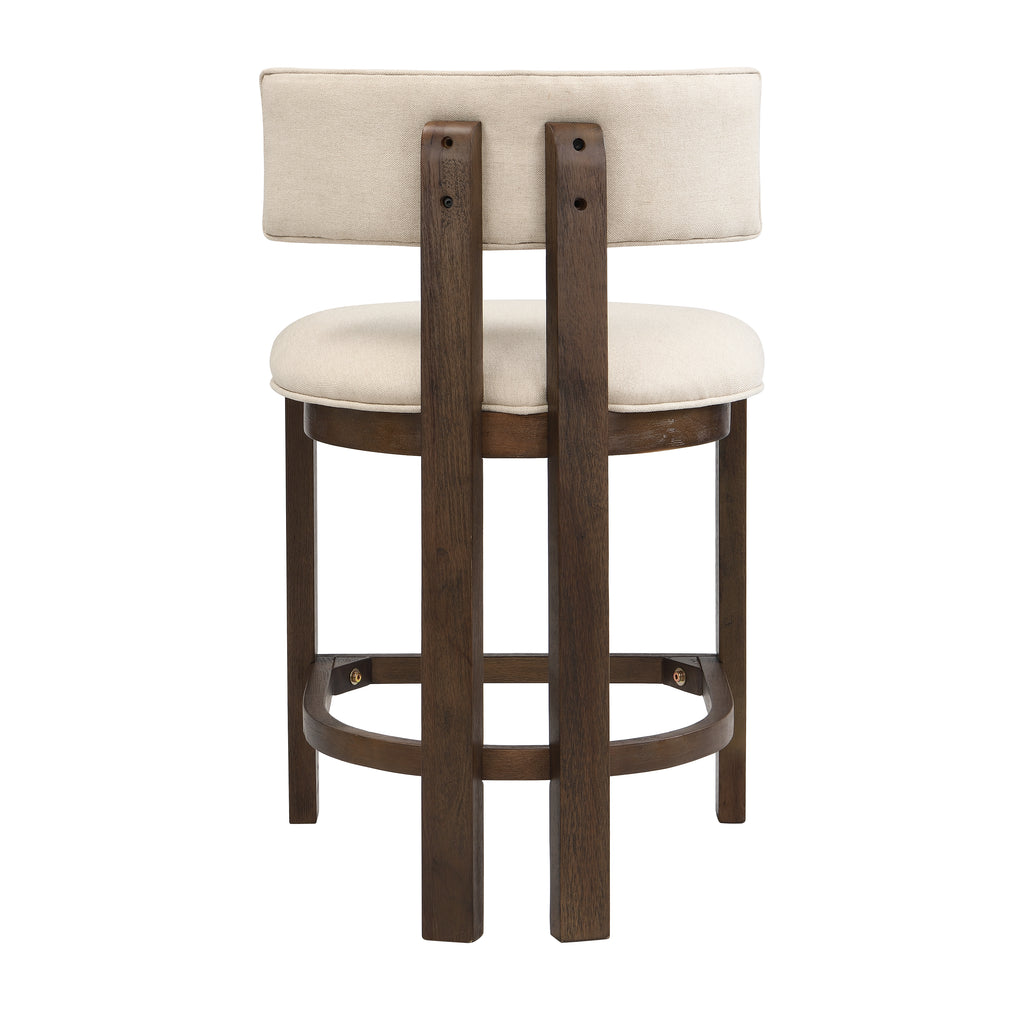 26" Counter Height Bar Stool, Upholstered Counter Stools (Set of 2)