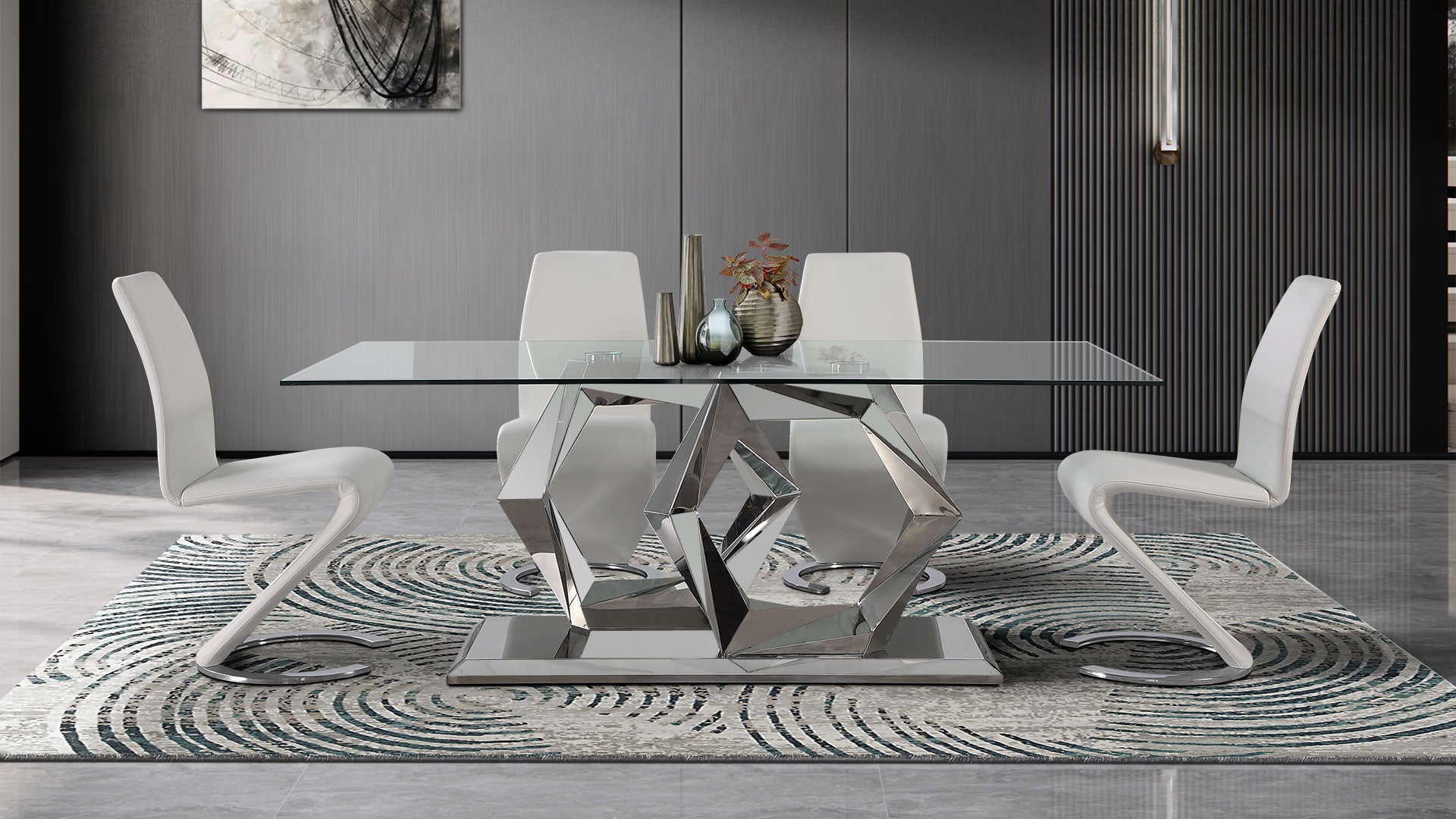Marcus Horseshoe Dining Chair Set