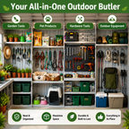 9x6 FT Outdoor Metal Storage Shed with Window & Flower Rack