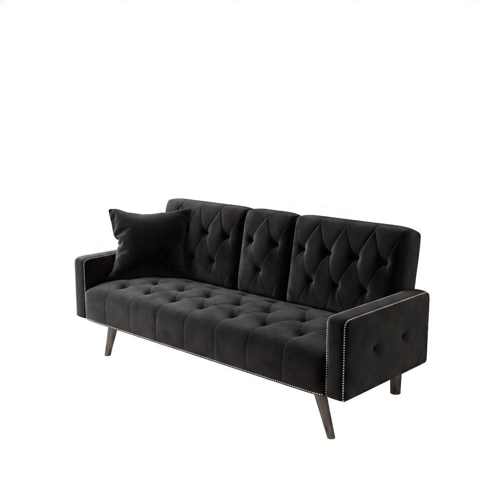 1730 Sofa Bed Armrest with Nail Head Trim