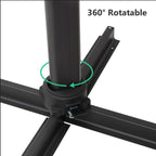 10 Ft Khaki Square Large Cantilever Patio Umbrella