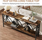 70.9 Inches Extra Long Industrial Console Table