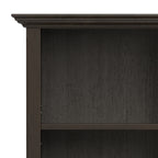 Amherst 24 Inch Solid Wood 5 Shelf Bookcase in Hickory