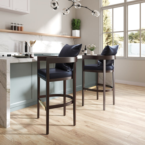 Ritz Wood Upholstered Counter Stool