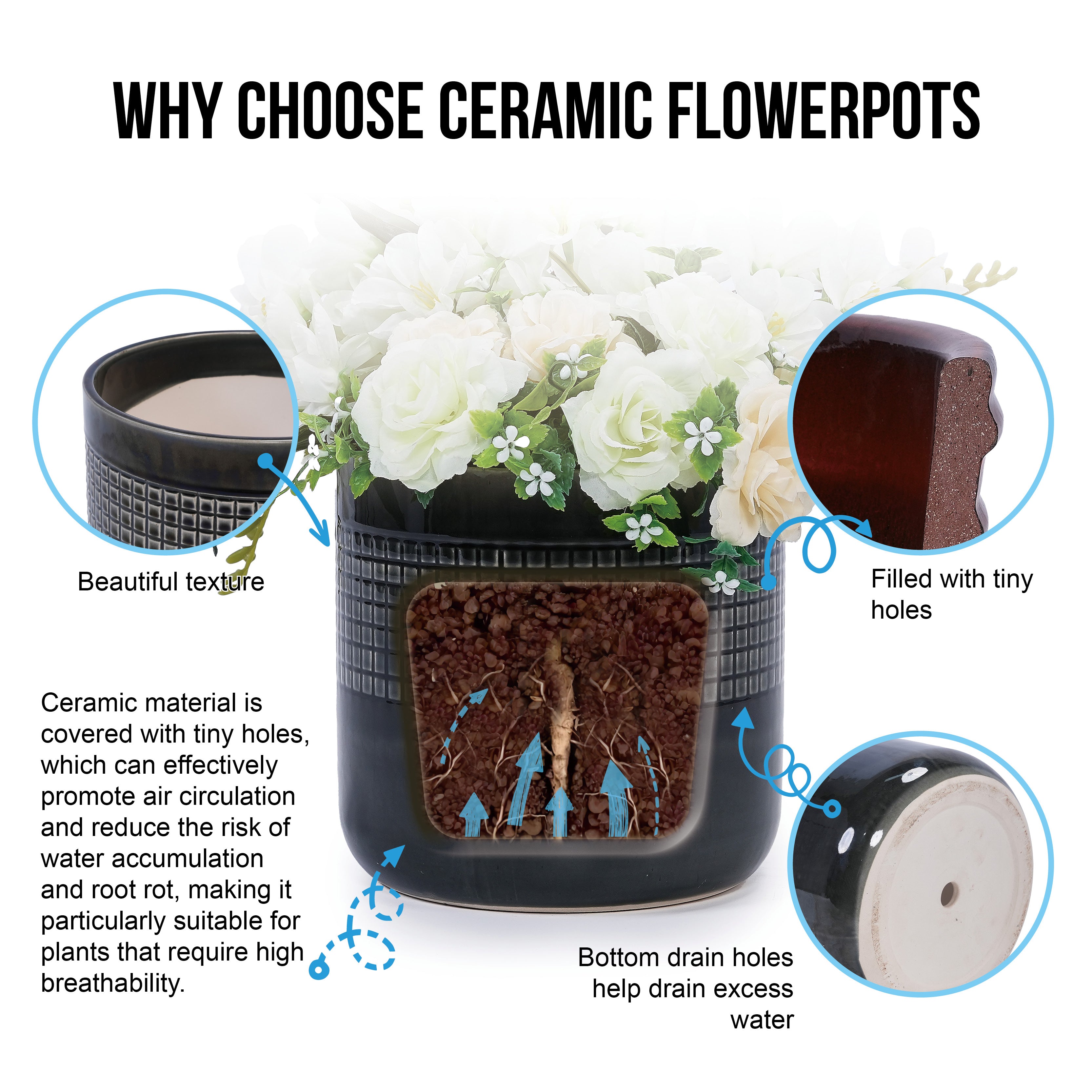 Handmade Ceramic Garden Pots & Planters