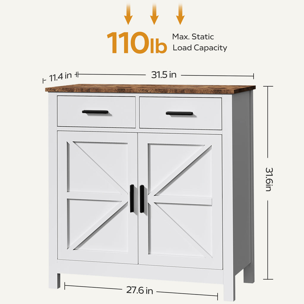 Kitchen Storage Cabinet - Modern Farmhouse Buffet