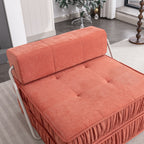 Orange Folding Sofa - Convertible Chair for Home