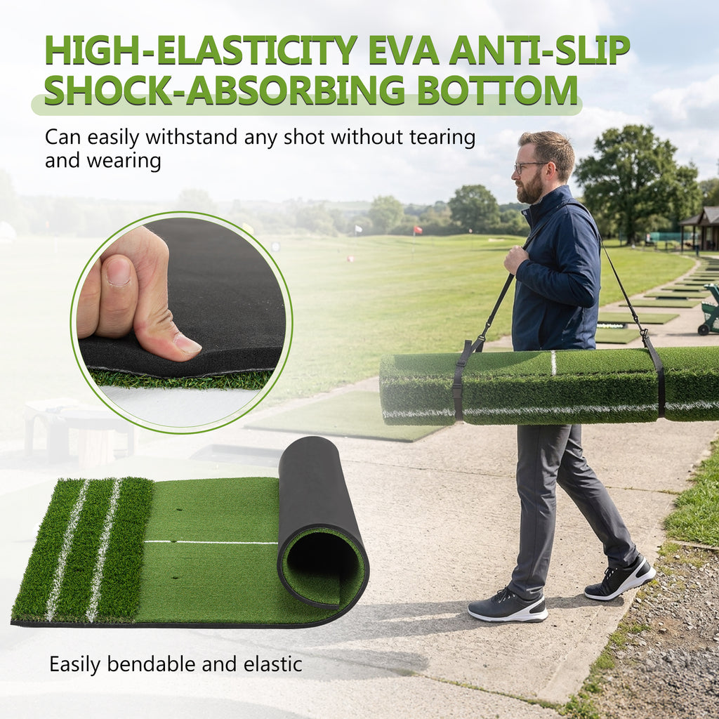 5'x4' Golf Hitting Mat with Guide Line