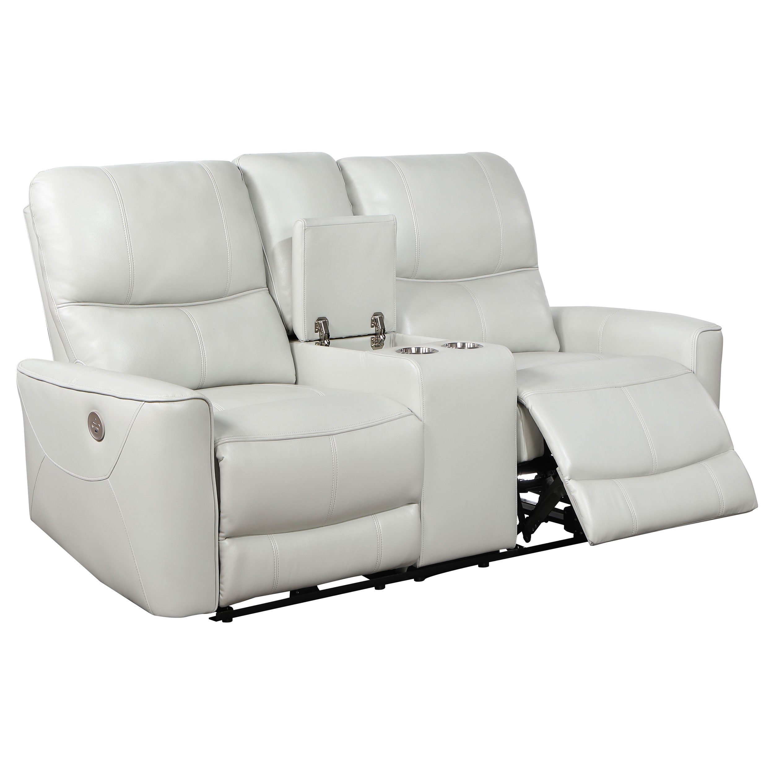 Denson Dove Power Reclining Loveseat
