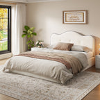 King Size Upholstered Platform Bed