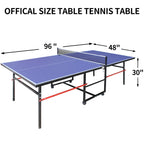 8ft Mid-Size Table Tennis Table Set