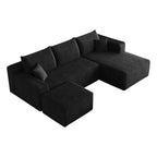 95" Cloud Sectional Sofa with Ottoman