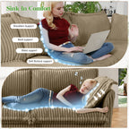 Modern Slipcovered 2-Seat Sofa Couches for Living Room